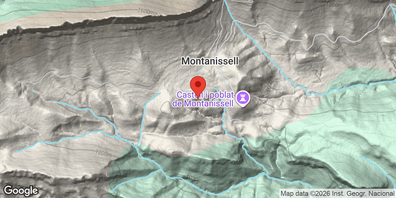 Mapa de situación de SERRETA, POU DE LA