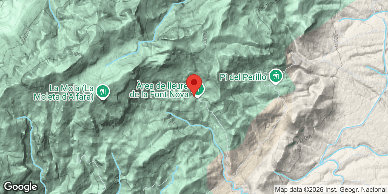 Mapa de situación de FONT NOVA, COVA DE LA