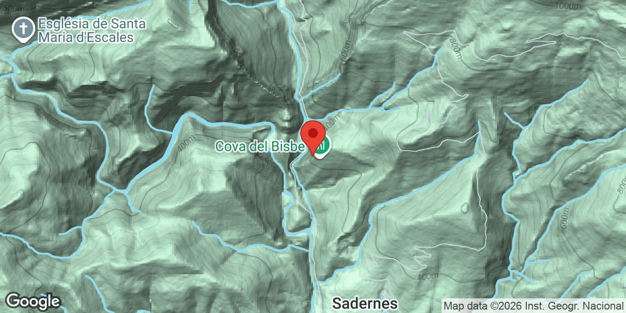 Mapa de situació de BISBE, COVA DEL