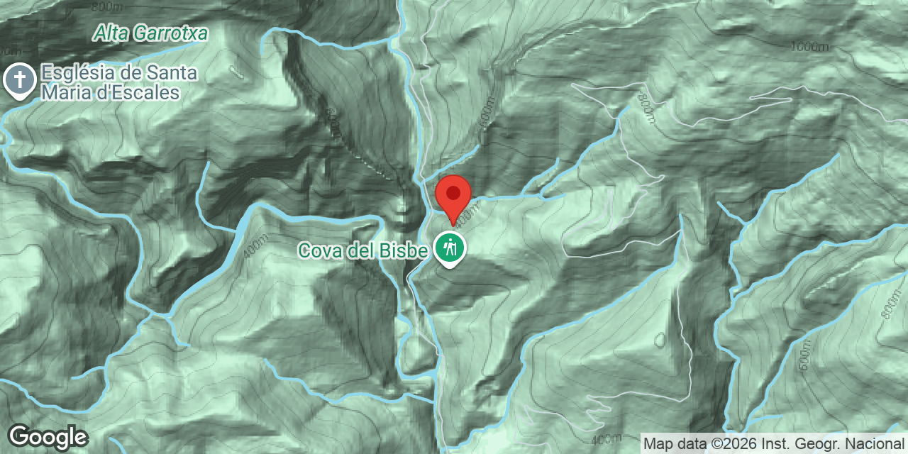 Location map of ERMITONS, COVA DELS