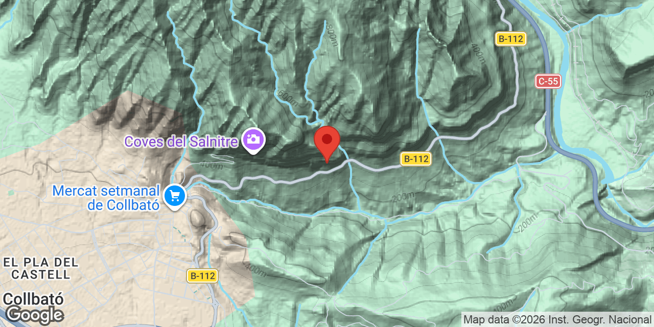 Location map of DUCS, COVA DELS
