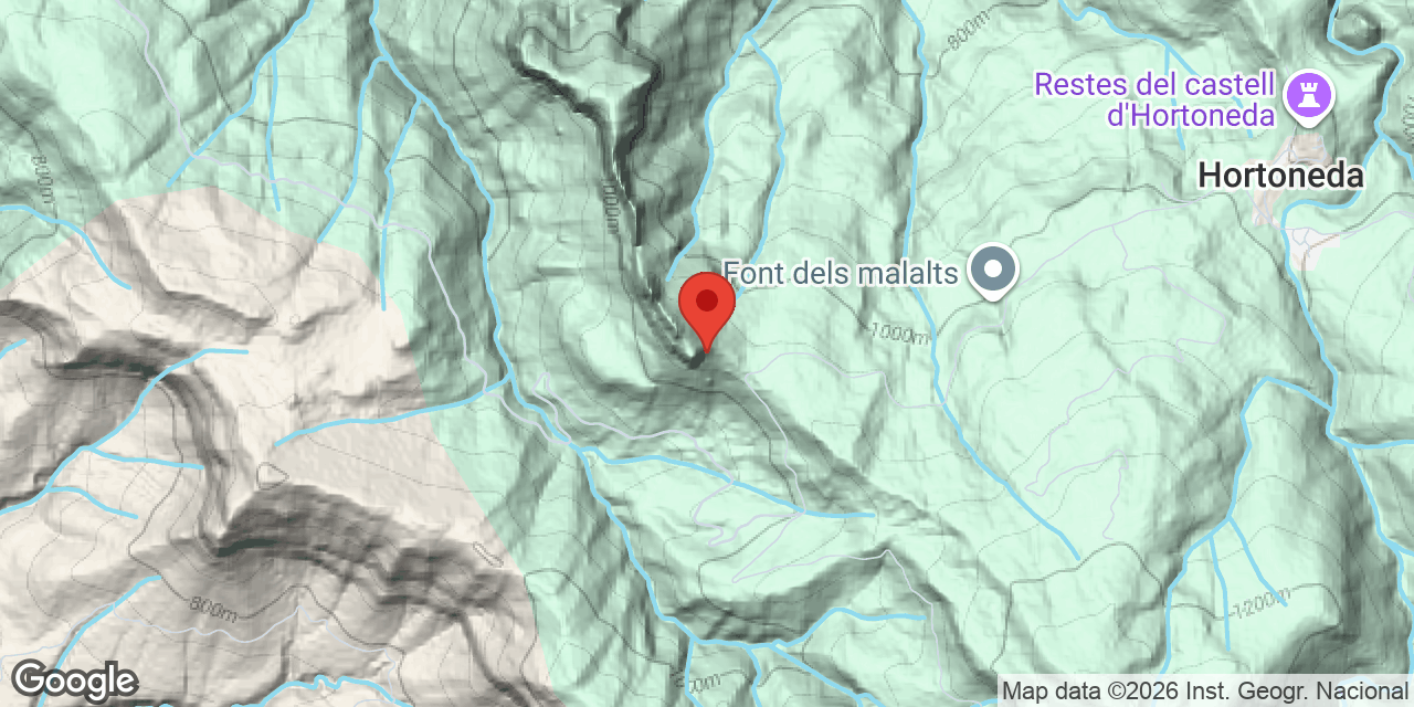 Location map of ROC DE SANTA, COVA DEL