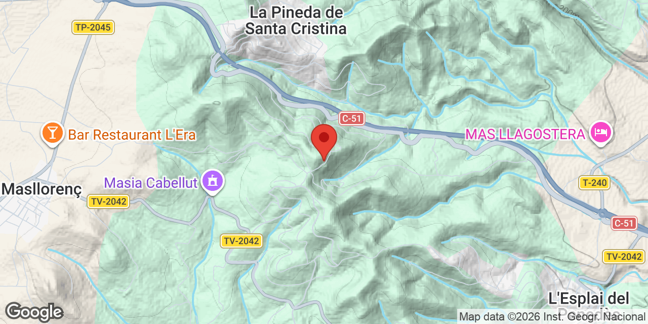 Mapa de situació de SANTA CRISTINA, COVA DE