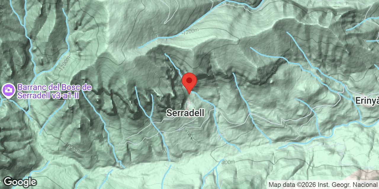 Carte de situation de SERRADELL, FONT DE