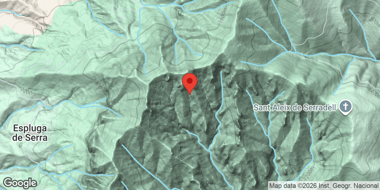 Mapa de situació de CORNÀS, GRALLER DE