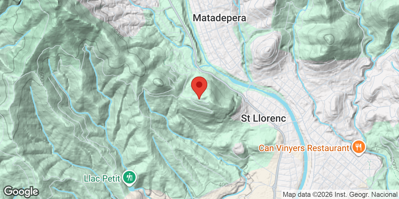 Location map of TURÓ DE ROQUES BLANQUES, AVENC DEL