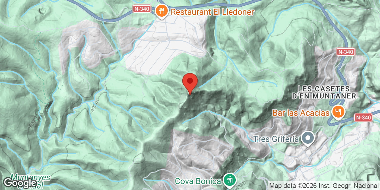 Mapa de situació de SERRA DEL CÚPOL, COVETA Nº1 DE LA