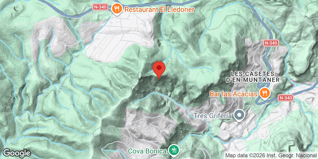 Mapa de situació de AVI, COVA DE L'