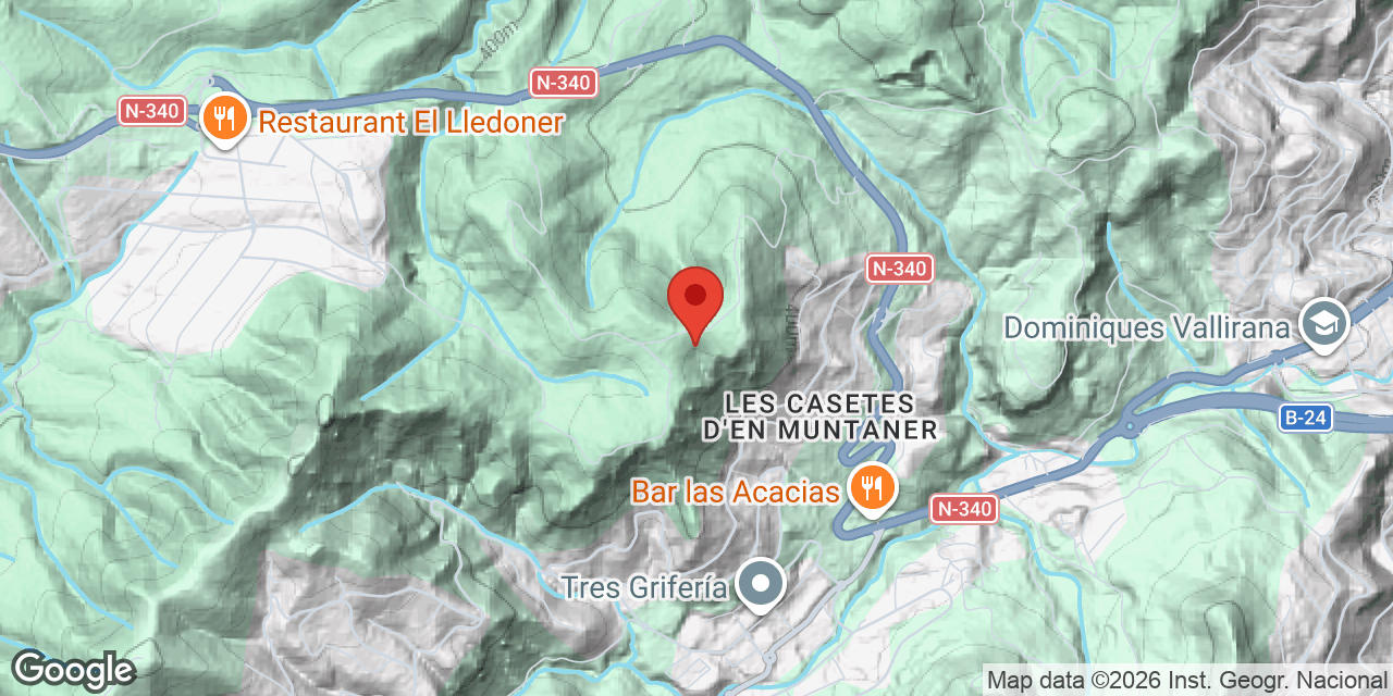 Location map of PINATELLA, AVENC DE LA