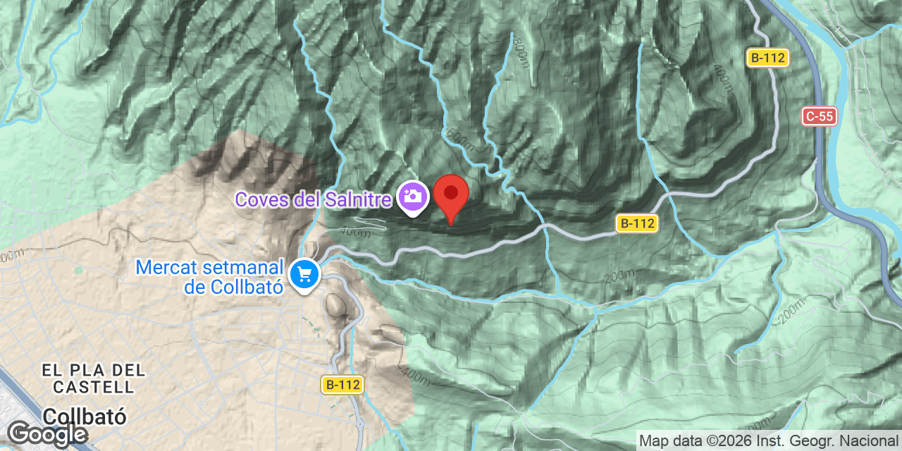 Carte de situation de CABRAFIGUERA,  COVA GRAN DE