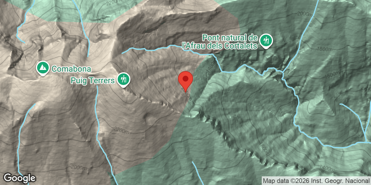 Location map of PUIG TERRERS, COVA PT-7 DE
