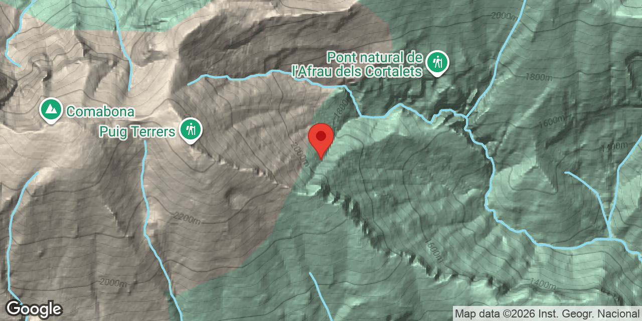 Mapa de situación de PUIG TERRERS, COVA PT-8 DE