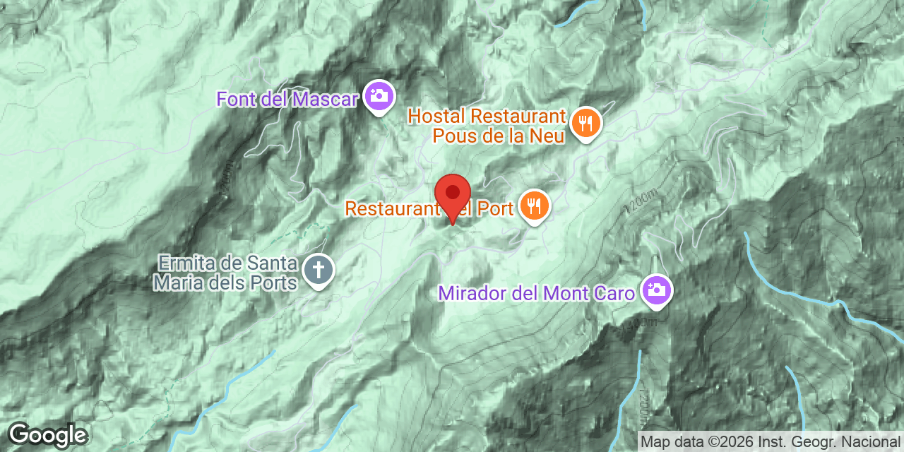 Mapa de situació de MASCAR, AVENC DEL