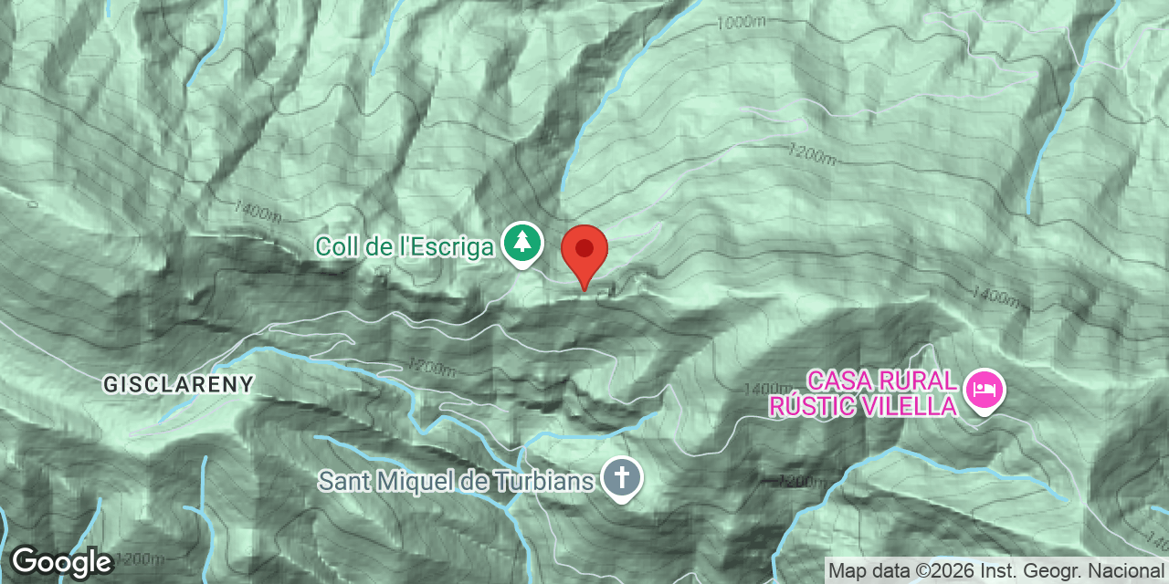 Mapa de situació de PISTA, AVENC DE LA