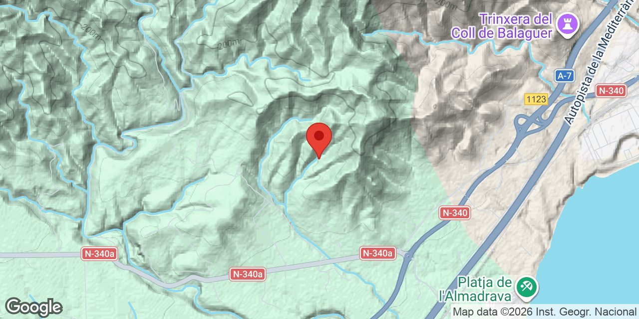 Location map of JÚLIA, AVENC