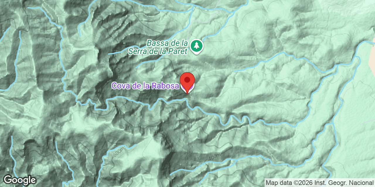 Mapa de situación de RABOSA, COVA DE LA