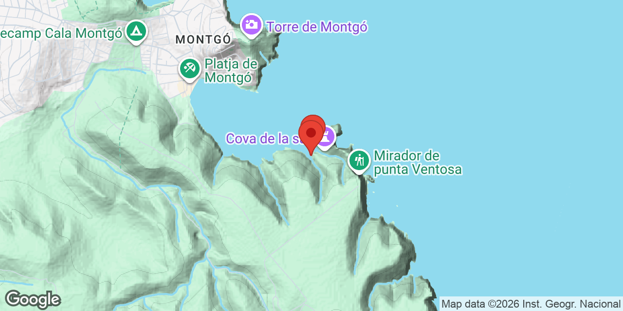 Mapa de situació de CALA MONTGÓ, COVA Nº1 DE LA