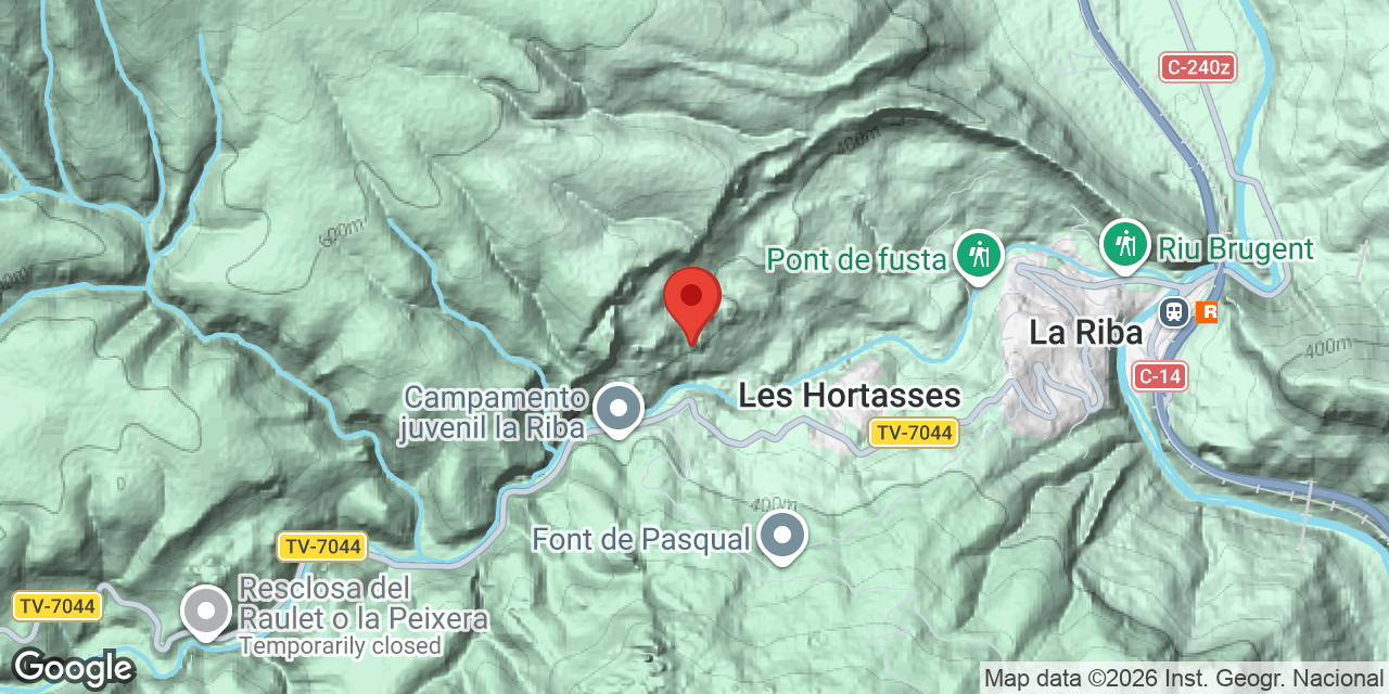 Mapa de situación de CARTANYÀ, COVA