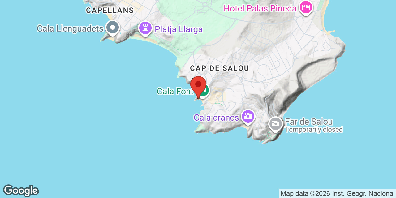 Mapa de situació de CALA FONT, COVA DE