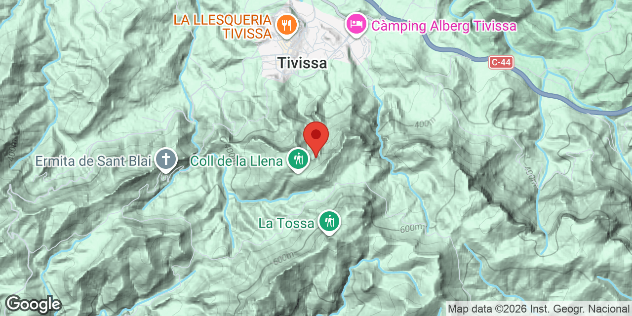 Mapa de situació de LLENA, COVES DE LA