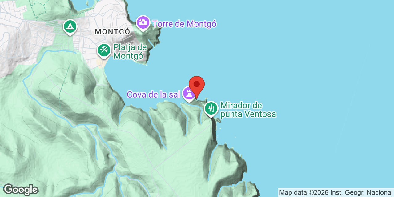 Mapa de situació de CALA VIUDA, COVA DE