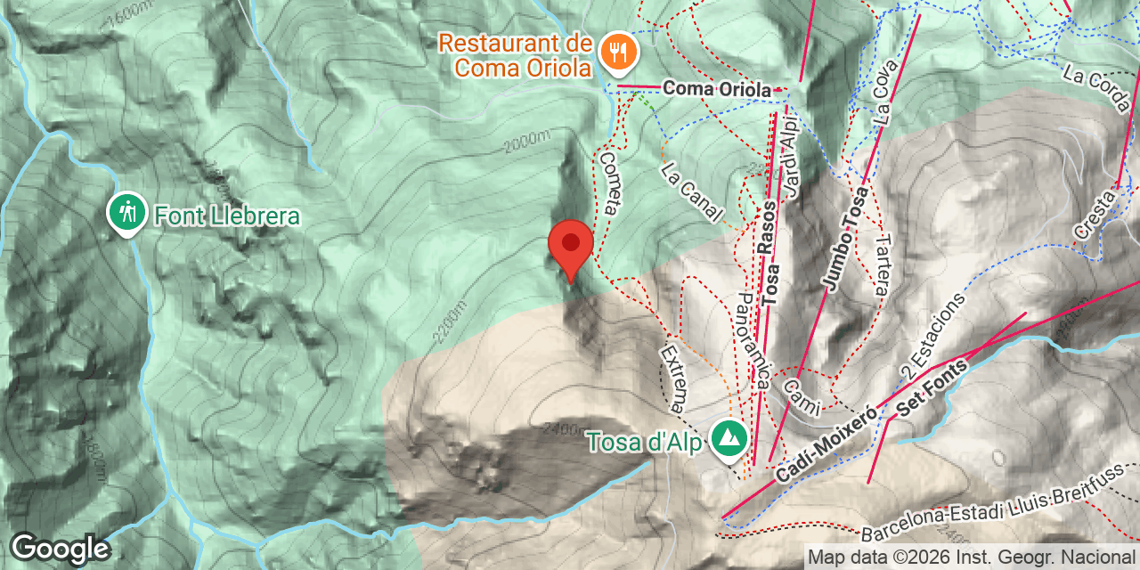 Mapa de situació de COMA ORIOLA, AVENC DE