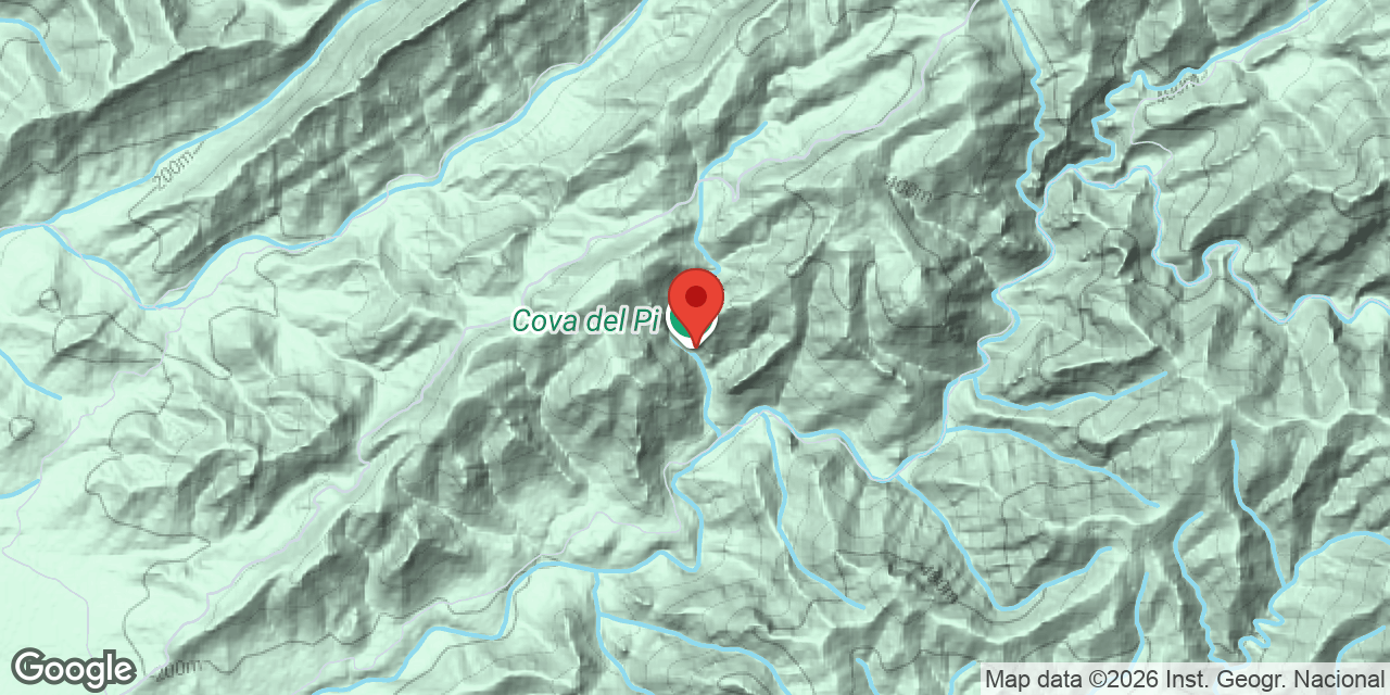 Mapa de situación de PI, COVA DEL
