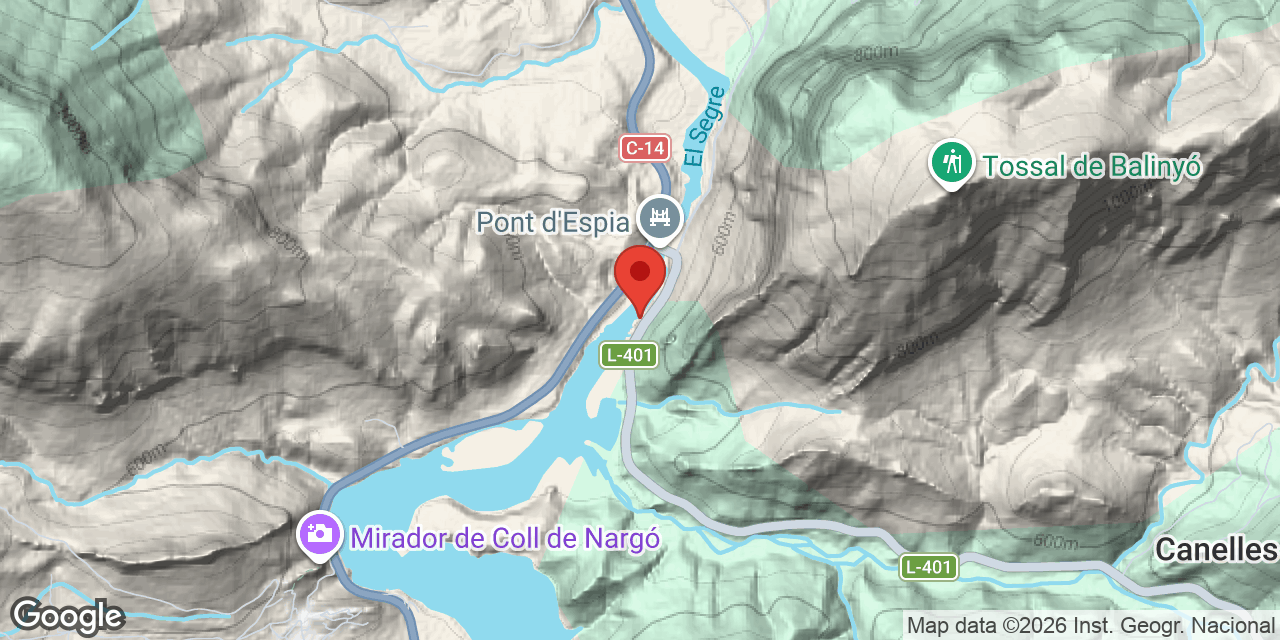Mapa de situació de ENCANTADES DEL PONT D'ESPIA, FORAT DE LES