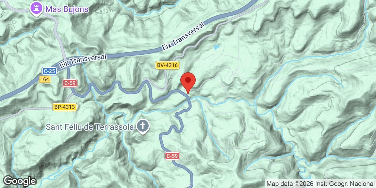 Mapa de situació de ROCABRUNA, COVA DE