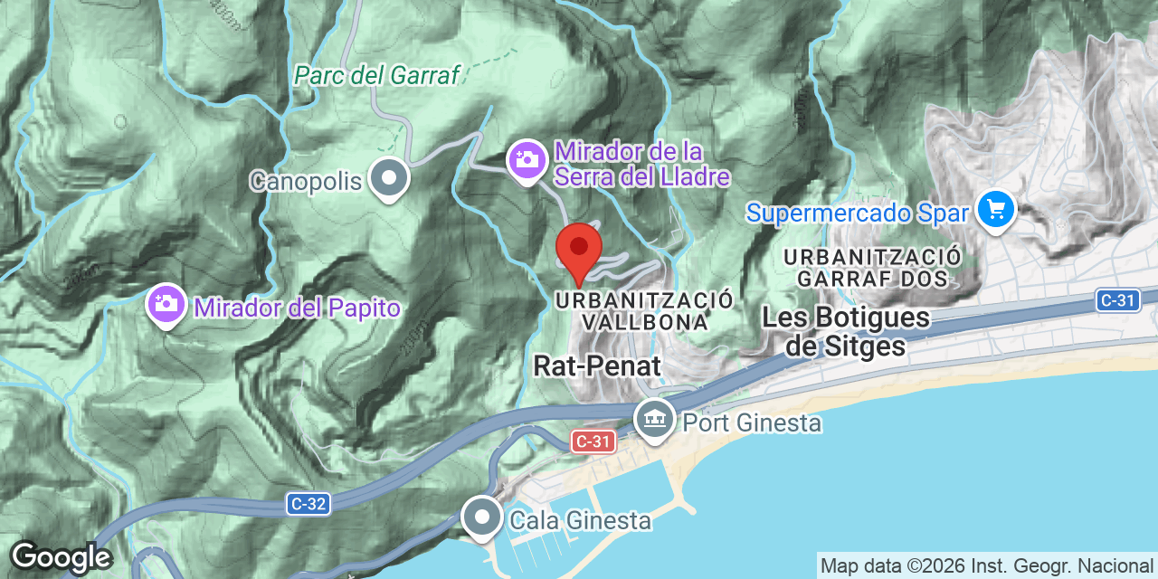 Mapa de situació de GUINEU, AVENC DE LA