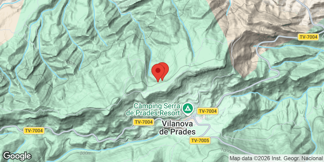 Mapa de situació de CALAIXOS DE L'ERELDO, COVA DELS