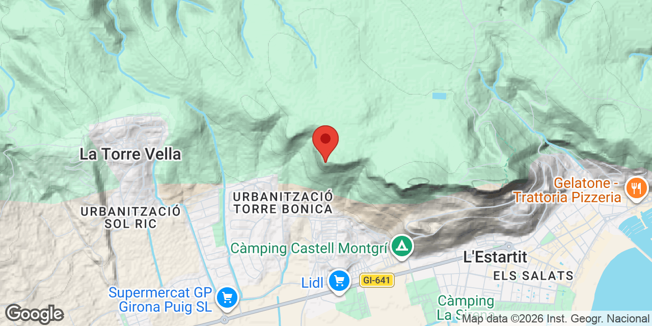 Mapa de situación de TOSSAL GROS, CAU DEL