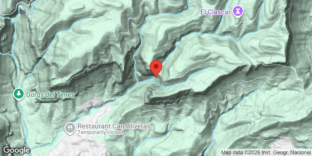 Mapa de situación de VALLDERRÓS, COVA DE