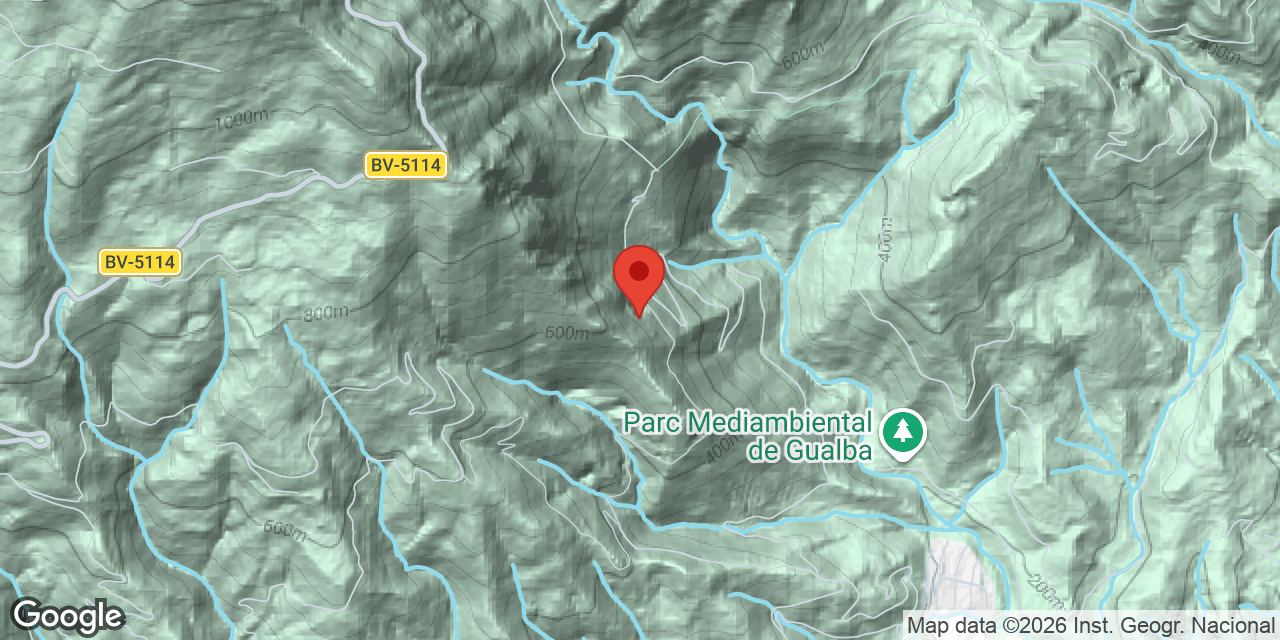 Location map of PEDRERES, FORAT Nº 2 DE LES