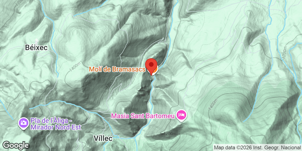 Location map of ENCANTADES, TUTA DE LES