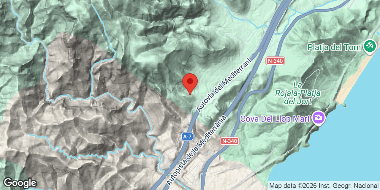 Location map of COLL BALAGUER, AVENC DE