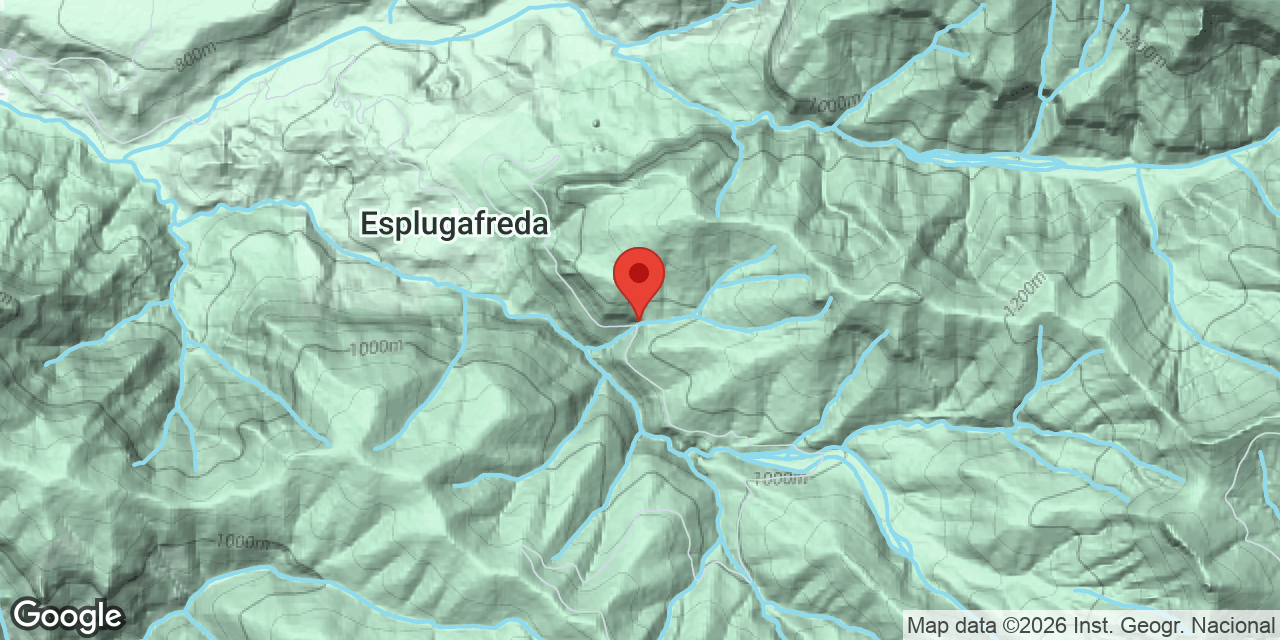 Mapa de situació de CODÓ, ESPLUGA DEL