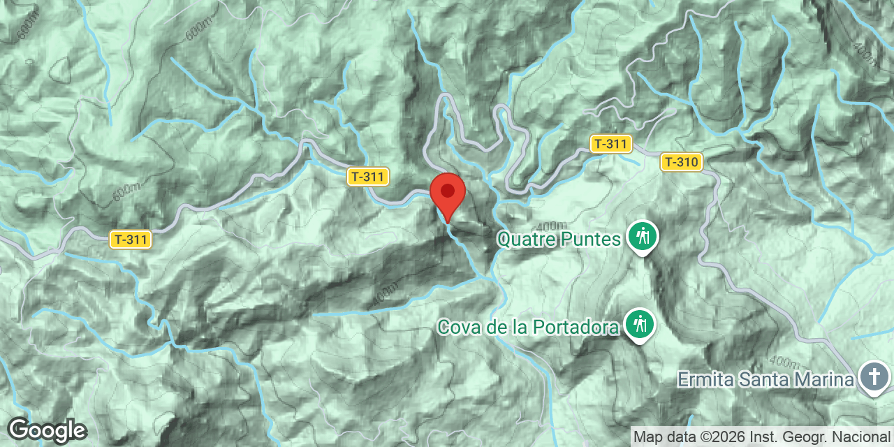 Mapa de situació de BESTIAR, COVA DEL