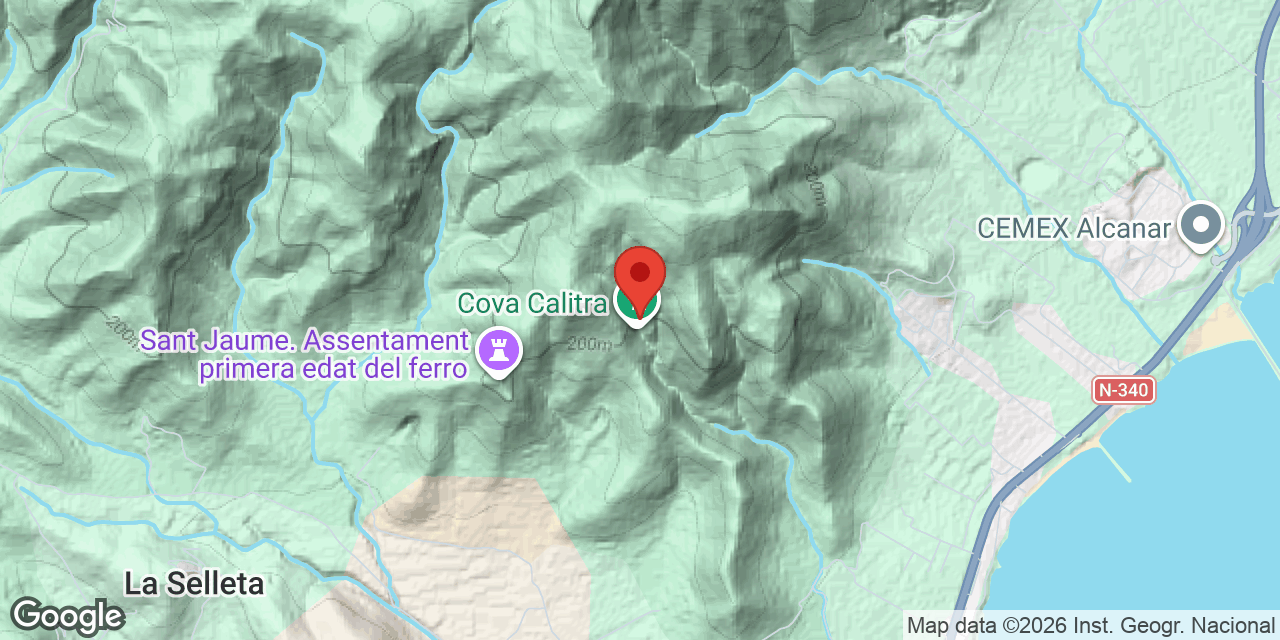 Mapa de situació de CALITRA, COVA