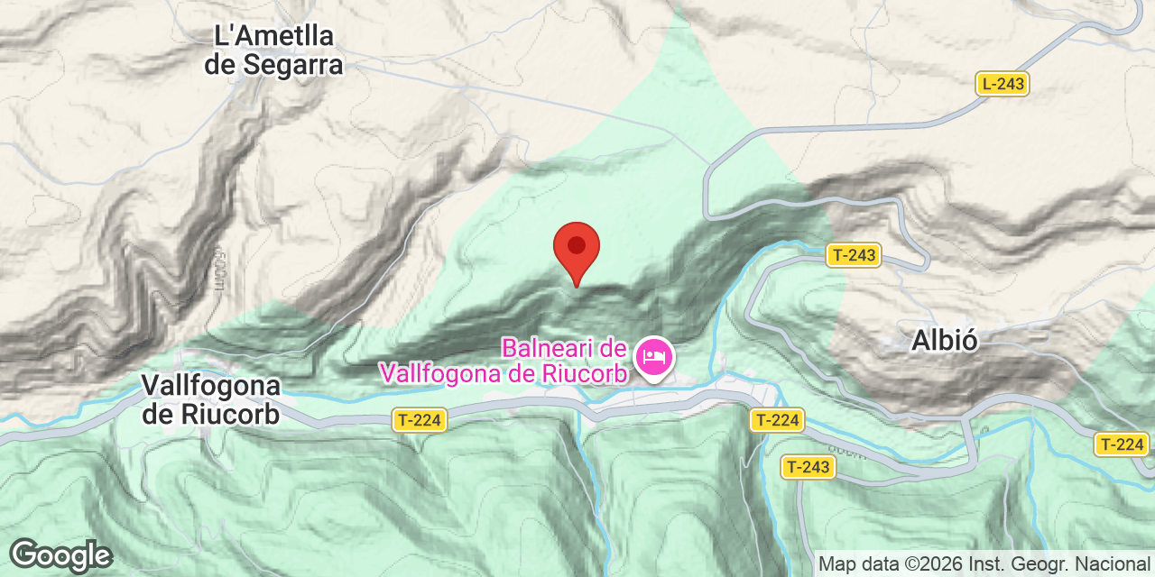 Mapa de situación de ROQUES DE LA TORRE, AVENC DE LES