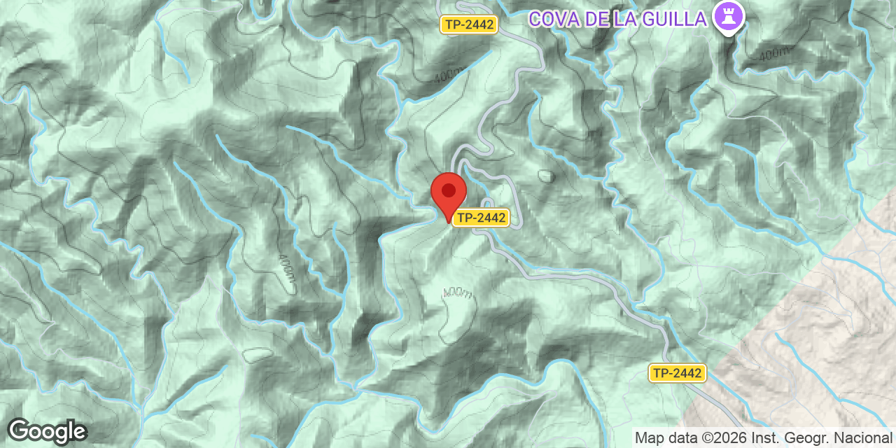 Mapa de situació de RODONA, COVA