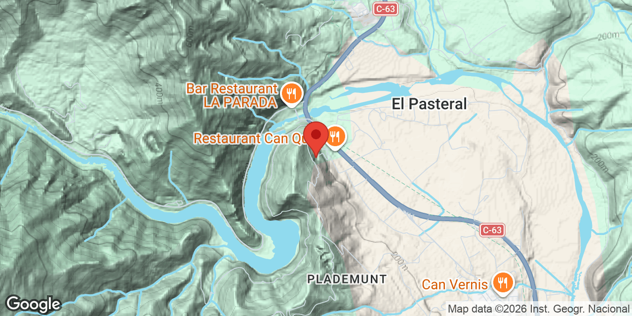 Location map of PASTERAL, COVA DEL