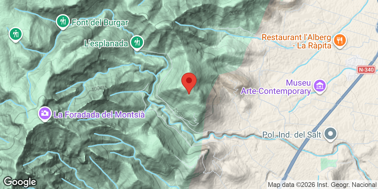 Mapa de situació de TENDO, COVA DEL