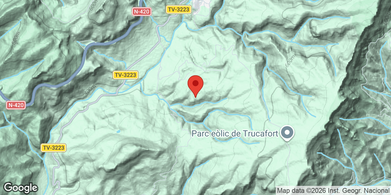 Mapa de situación de CABRER, AVENC D'EN