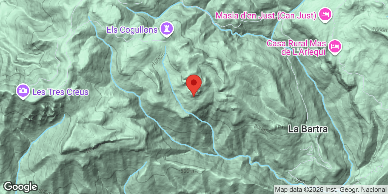 Mapa de situación de GRALLES, COVA DE LES