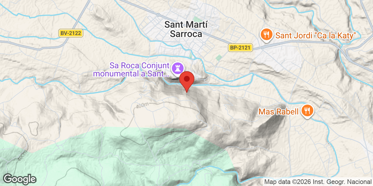 Mapa de situación de PEDRERA, COVA DE LA