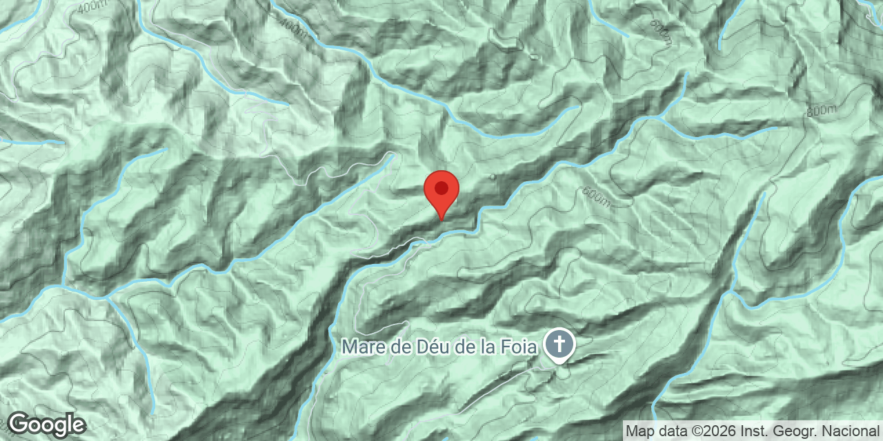 Mapa de situació de CASAMENTS, COVA DELS