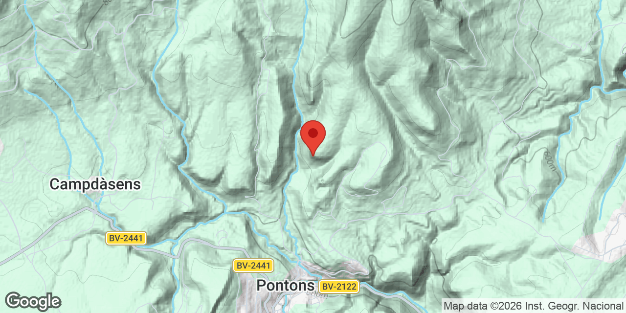 Location map of ROQUES GRANS, ESQUERDES DE LES