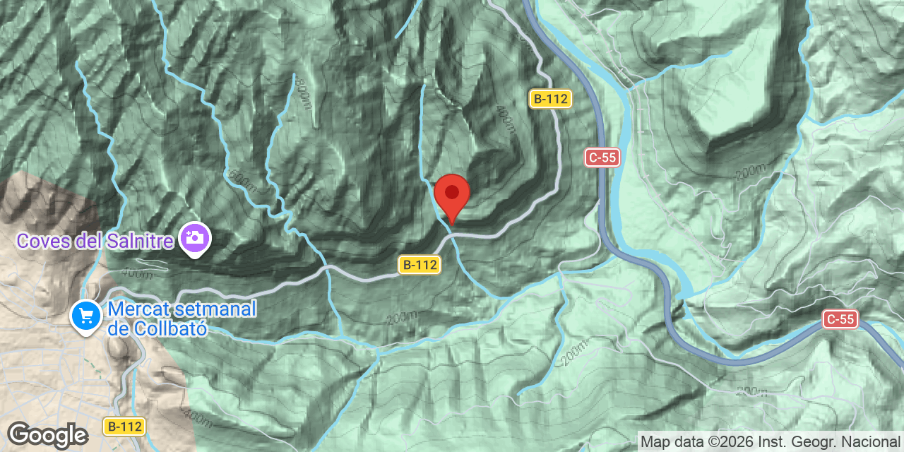 Mapa de situació de CARRETERA, COVA DE LA