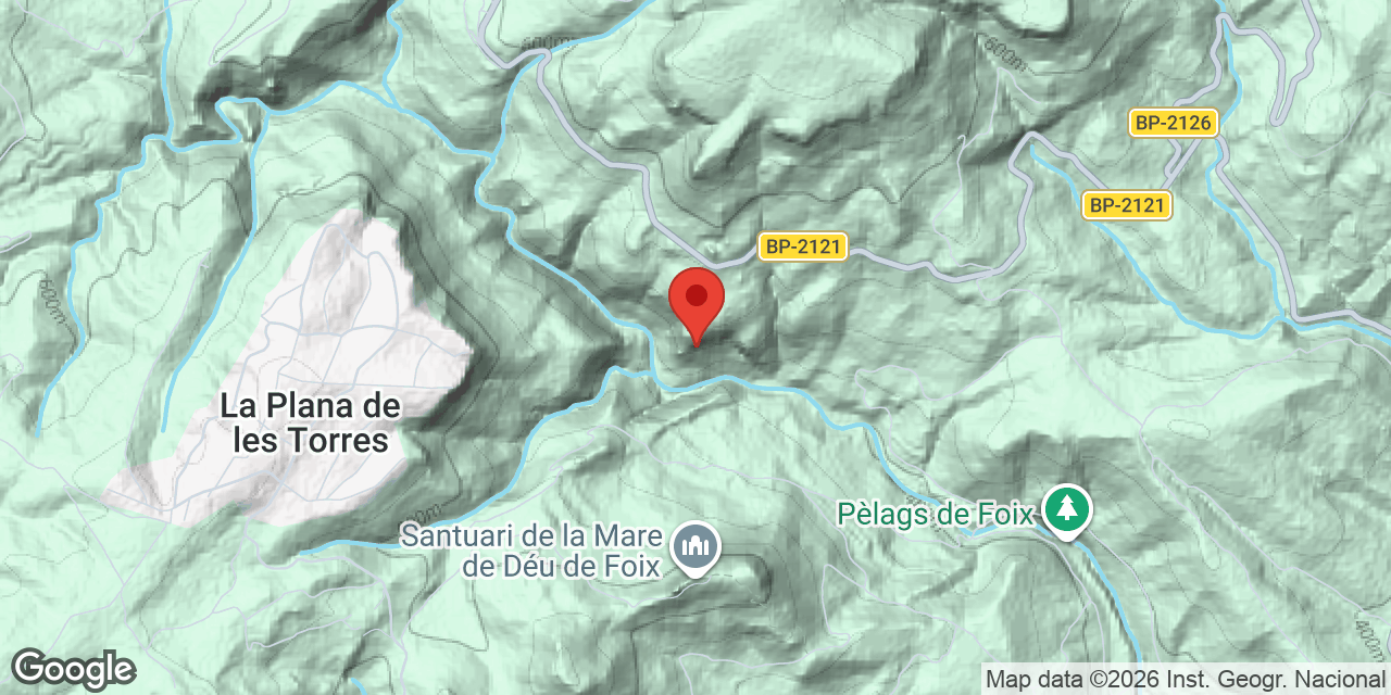 Mapa de situació de RIERA, COVES DE LA